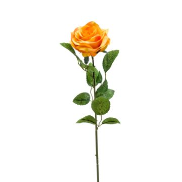 Rosa finta PEZOS, giallo-arancione, 60cm