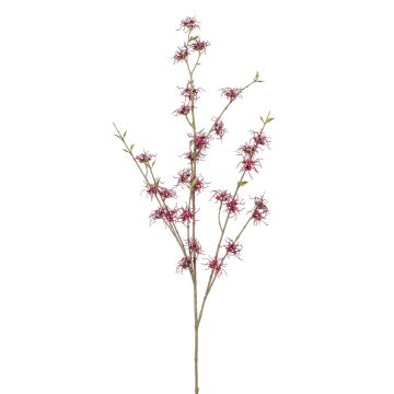 Ramo artificiale di nocciolo DOLEA con fiori, rosso bordeaux, 120cm