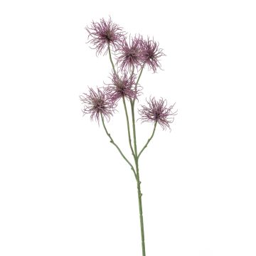 Ramo finto di hamamelis CASPE con fiori, lilla, 80cm