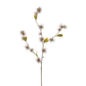 Ramo finto di hamamelis CETINA con fiori, viola antico, 100cm