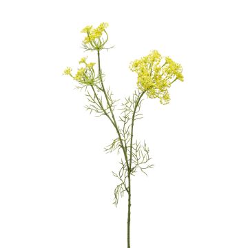 Ramo di aneto artificiale ALRESCHA con fiori, giallo, 85cm