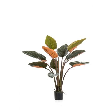 Strelitzia artificiale CIELU, verde-arancione, 120cm