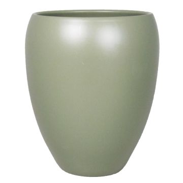 Vaso URMIA MONUMENT, ceramica, verde militare-opaco, 19cm, Ø16cm