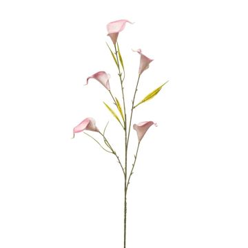 Ramo artificiale Calla KASUMI, rosa-bianco, 85 cm