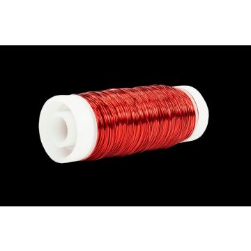 Filo metallico per fioristi UTINA, rosso, 50 g, 60 m, Ø 0,3 mm