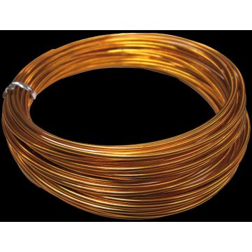 Filo di alluminio TANEA, verniciato oro, 12 m, Ø 2 mm
