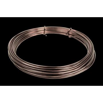 Filo di alluminio TANEA, verniciato marrone, 12 m, Ø 2 mm