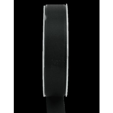 Nastro decorativo in poliestere WIARA, nero, 50 m, 25 mm