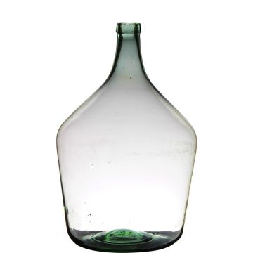 Vaso decorativo a palloncino JENSON, vetro, riciclato, trasparente-verde, 46cm, Ø29cm, 15L