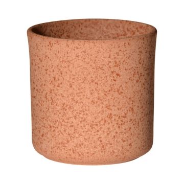 Fioriera ARAYA, ceramica, maculato, marrone, 13cm, Ø13cm