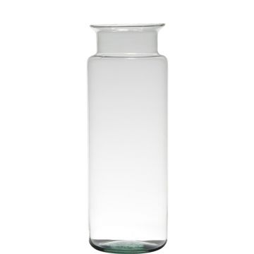 Vaso di vetro decorativo KARIN EARTH, riciclato, trasparente, 33cm, Ø12cm