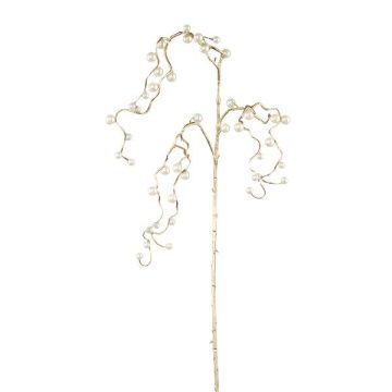 Ramo decorativo di bacche finte VENTOR, pendente, champagne, 105 cm