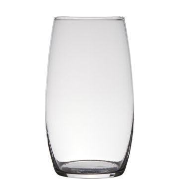Vaso di vetro per fiori NATTIDA, trasparente, 25cm, Ø14cm