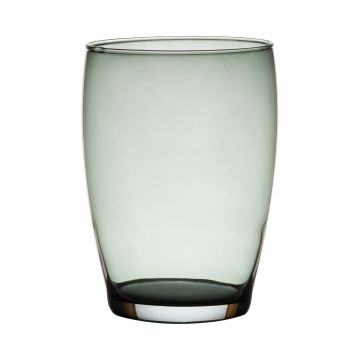 Vaso da fiori HENRY, vetro, grigio-trasparente, 20cm, Ø14cm