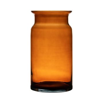 Vaso decorativo in vetro HANNA EARTH, arancione-marrone-trasparente, 29,5cm, Ø15cm