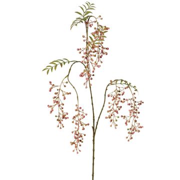 Ramo di sorbo artificiale JANNAH con frutti, rosa-verde, 130 cm