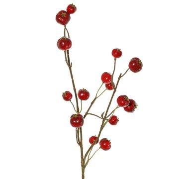 Ramo artificiale di melo ornamentale NONGIH con frutti, rosso scuro, 60 cm