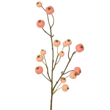 Ramo artificiale di melo ornamentale NONGIH con frutti, rosa chiaro, 60 cm