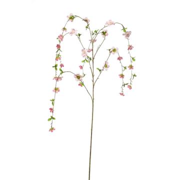 Fiori artificiali ramo di ciliegio LOVART con fiori, pendenti, rosa chiaro, 135 cm