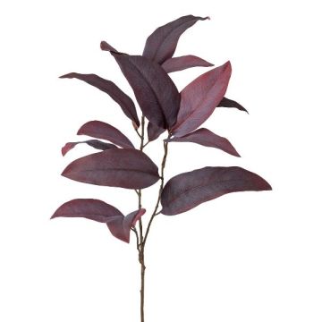 Ramo artificiale di eucalipto FRULMO, rosso bordeaux, 90 cm