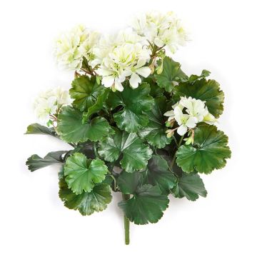 Fiore artificiale geranio OTTAVIA su bastoncino, crossdoor, crema, 40 cm
