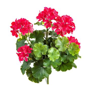 Geranio artificiale OTTAVIA su bastoncino, crossdoor, rosa, 40 cm
