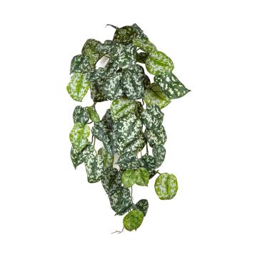 Piante artificiali appese RONELIO su bastoncino, difficilmente infiammabili, verde-bianco, 70 cm