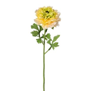 Fiore decorativo ranuncolo SLANK, giallo, 45 cm