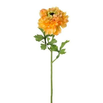 Fiore decorativo ranuncolo SLANK, arancione, 45 cm