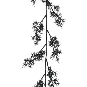 Ghirlanda artificiale di Asparagus sprengeri NAFTY, nero, 175 cm