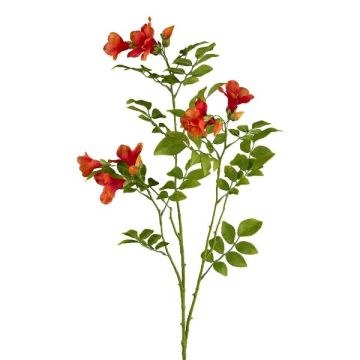 Ramo artificiale fiore di tromba FRUHAN, arancione, 80 cm