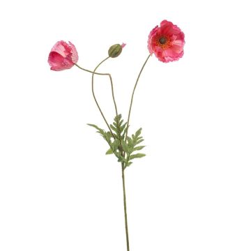 Ramo decorativo di papavero SCHUNRA, rosa, 75 cm