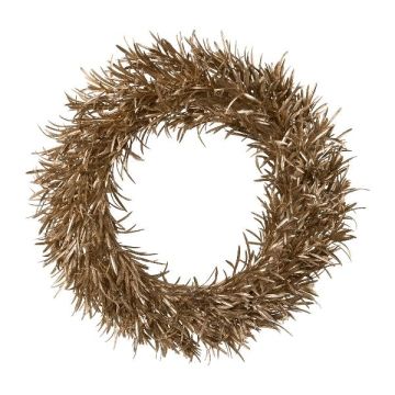 Ghirlanda artificiale pino mugo QAVLO, oro, Ø45 cm
