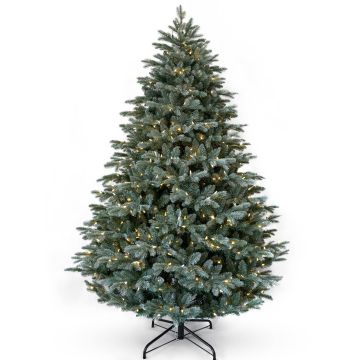 Albero di Natale artificiale BUFFALO SPEED, ghiacciato, LEDs, 230cm, Ø145cm