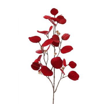 Ramo di eucalipto finto INDALA con frutti, rosso, 85cm