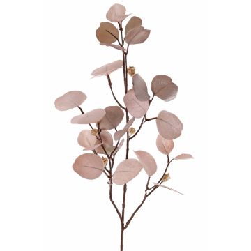 Ramo di eucalipto finto INDALA con frutti, beige-rosa, 85cm