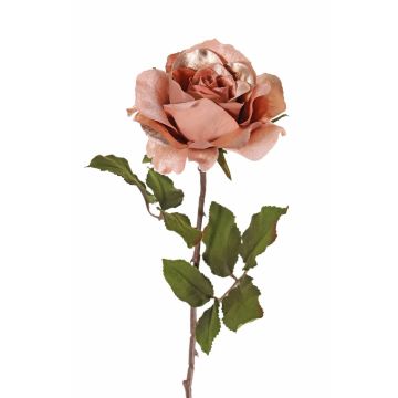 Rosa di velluto SINDALA, salmone, 60cm, Ø12cm