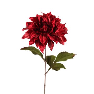 Dahlia di velluto MINBU, rosso, 60cm, Ø18cm