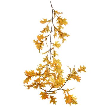Ghirlanda artificiale di quercia ERASMIA, giallo-arancione, 180cm