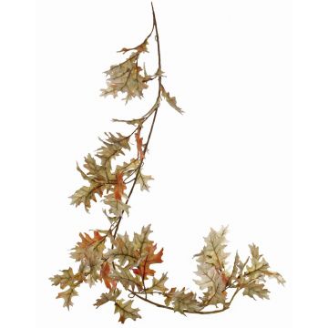 Ghirlanda artificiale di quercia ERASMIA, verde-rosso, 180cm