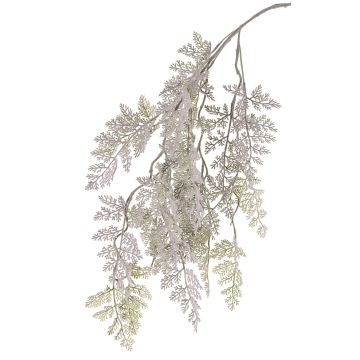 Ramo artificiale di artemisia EUDOKIA, bianco-verde, 100cm