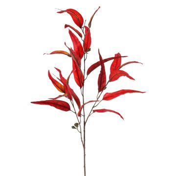 Ramo di eucalipto finto EUSEBIOS, rosso, 100cm