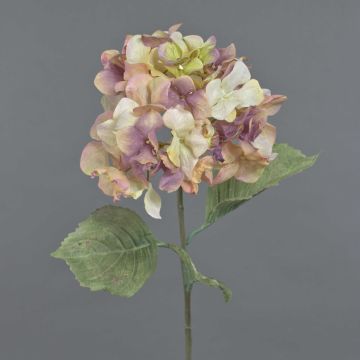 Ortensia artificiale URANIA, rosa antico, 75cm, Ø18cm
