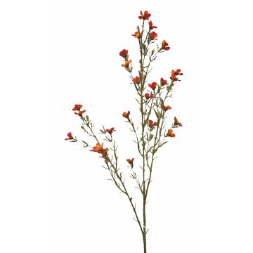 Fiore artificiale di cera NIANG, arancione-rosso, 80cm, Ø2-3cm