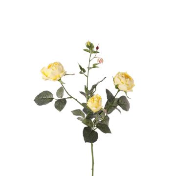 Ramo di rose artificiali DIAMANTIS, giallo, 75cm