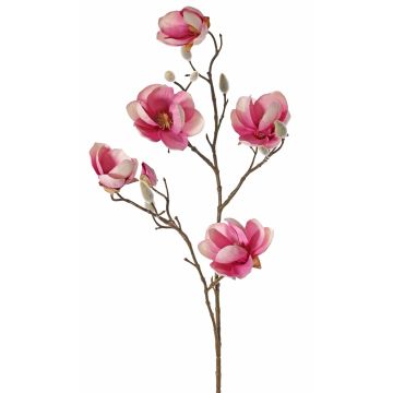 Magnolia artificiale KOSTAS, rosa-fuchsia, 80cm, Ø5-8cm