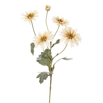Crisantemo finto INDALI, crema, 65cm, Ø6,5-8cm