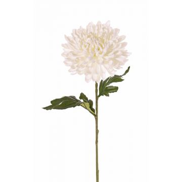 Crisantemo finto DELPHINA, crema, 65cm, Ø14cm