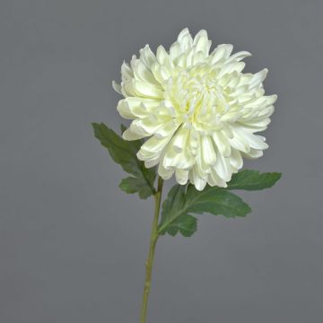 Crisantemo finto DELPHINA, crema, 65cm, Ø14cm