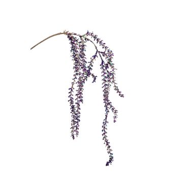Ramo di amaranto artificiale YESSIKA con fiori, glitter, viola, 110cm